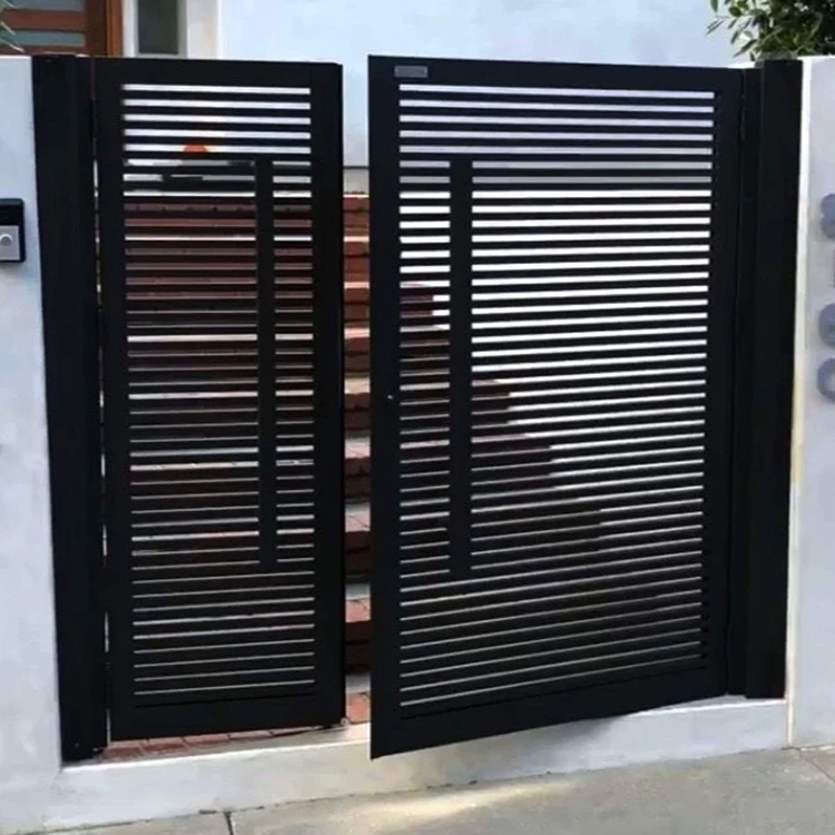 Customization Aluminum Driveway Gate House Gates Automatic Slide Aluminium Gate Garden Electric Sliding Gate