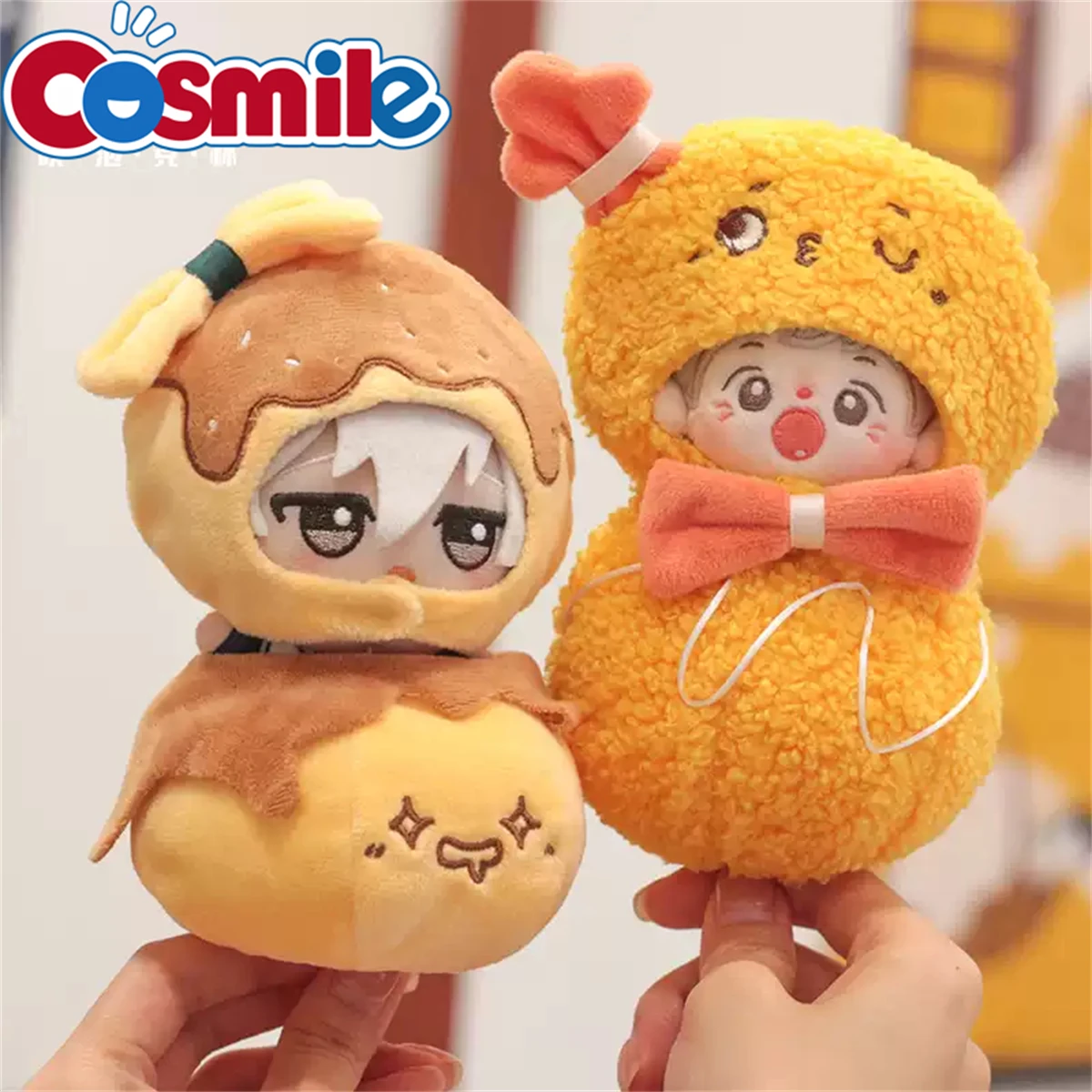 

10cm Doll Clothes Baby Pumpkin Spicy Hot Pot Series Costume Suit Stuffed 10cm Plushies Cotton Plush Doll Accessories Anime Toy