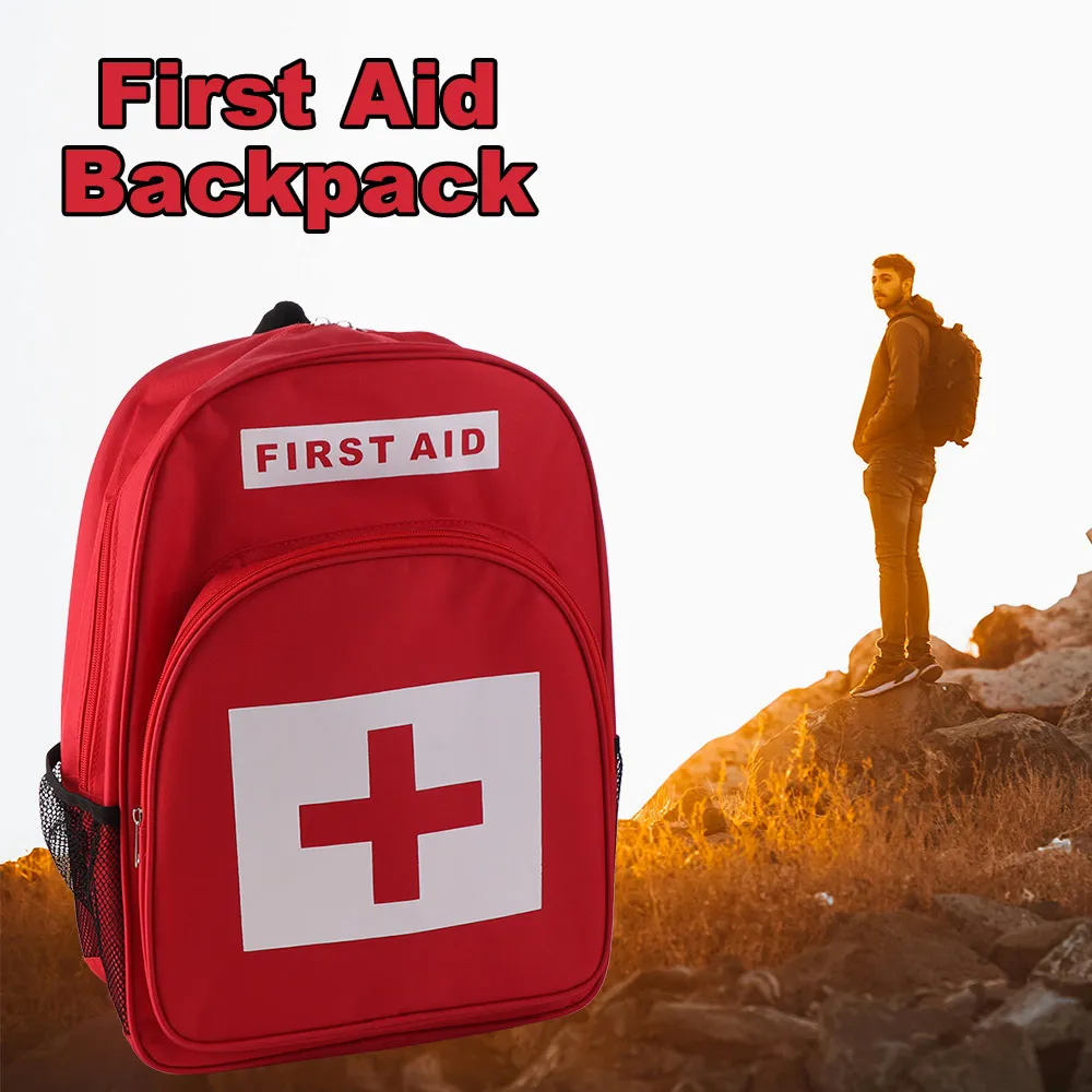 Empty Emergency Medicine Backpack Anti-Scratch Large Capacity Outdoor Rescue Bags Durable Wear-Resistant