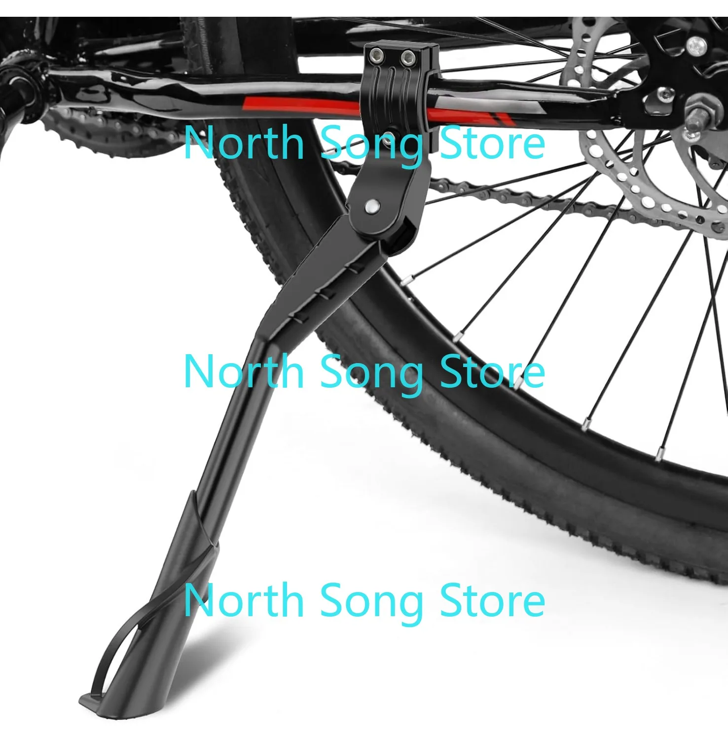 

Подставка для велосипеда, универсальная задняя боковая подставка для велосипеда для 24, 26, 27, 29 дюймов (черная для велосипедного колеса 24–29 дюймов)