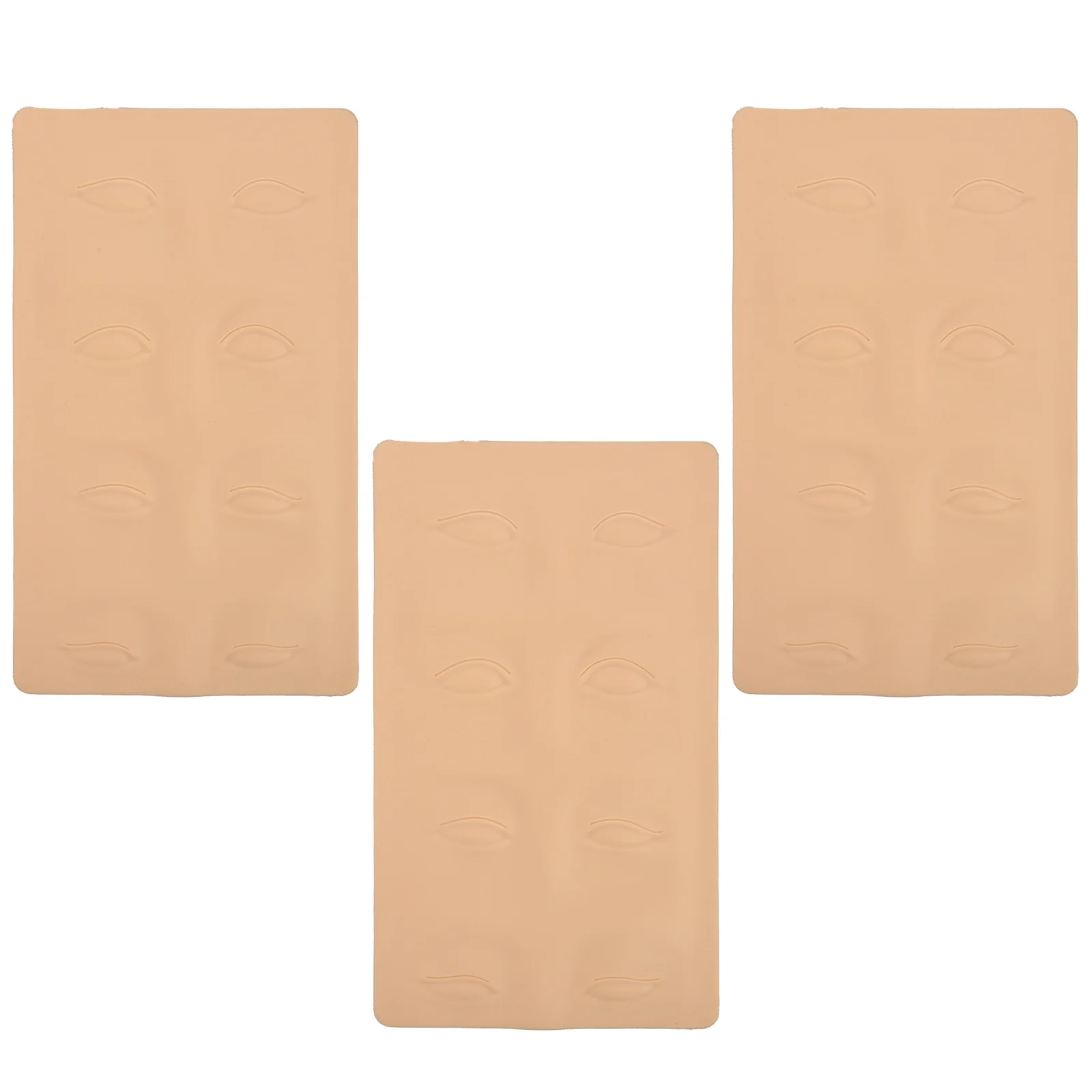 

3pcs Silicone Fake Skin For Eye Line Microblading Practice Training Skin Thick Texture Artists Beginners