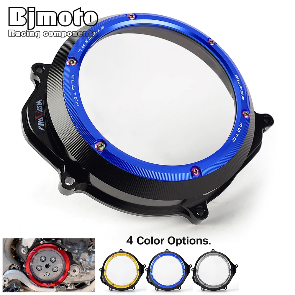 

CRF 450 R 450R CNC Engine Racing Clear Clutch Cover For Honda CRF450R 2016 2015 2014 2013 2012 2011 2010 2009