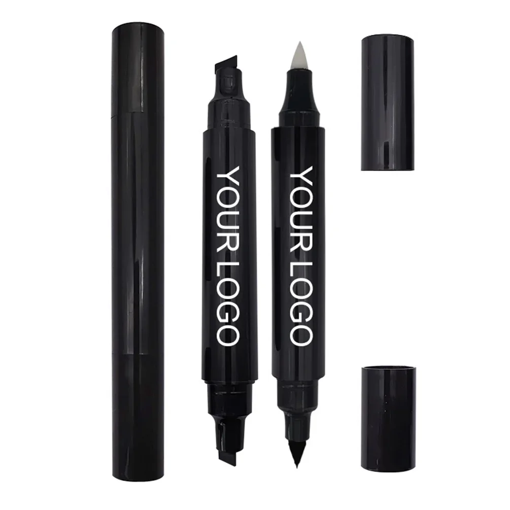 Double End Vegan Waterproof Stamp Liquid Eye Liner Private Label Eyeliner Custom Logo Wholesale Vegan Makeup