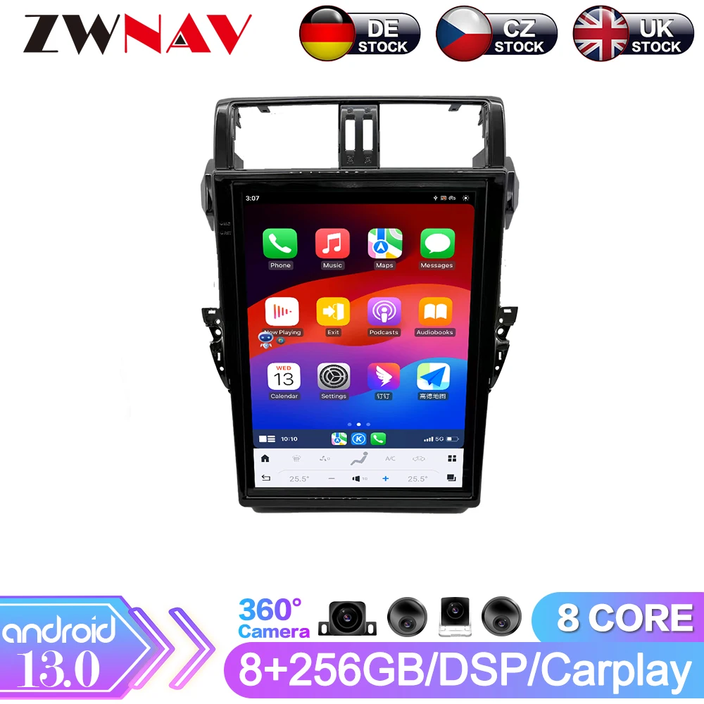 

Android 13 For Toyota Land Cruiser Prado 120 2014-2017 Car Radio Automotive Multimedia Carplay Bluetooth GPS Navigation Stereo
