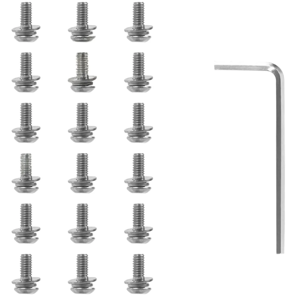 18pcs Stainless Steel Bottom Compartment Screws with Wrench Tool Set for For ninebot For MAX G30 Electric Scooter