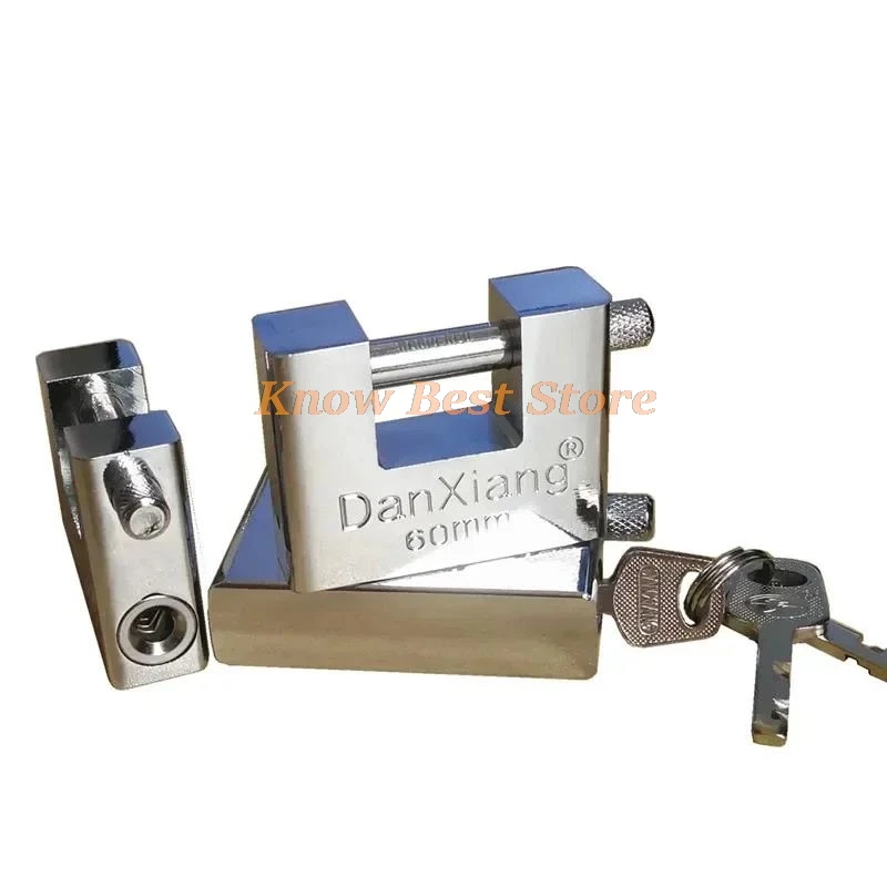Stainless Steel Burglar Padlock Security Safety Lock Antique Horizontal Opening
