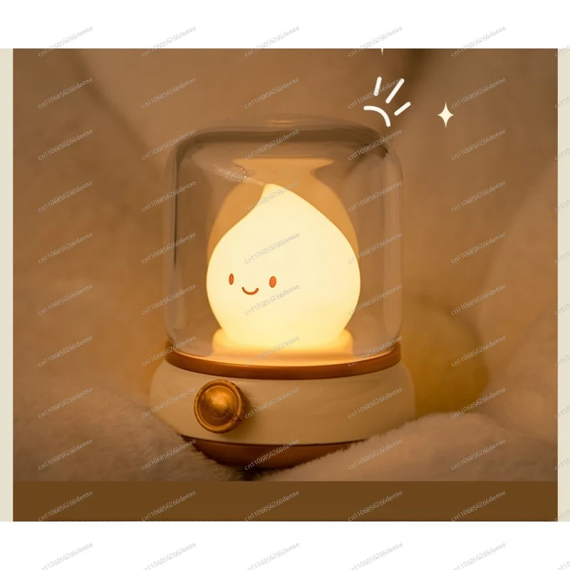 

Minimalist Portable Night Light Warm Soft Glow Sleep Aid Desktop Ambient Lamp For Indoor Use