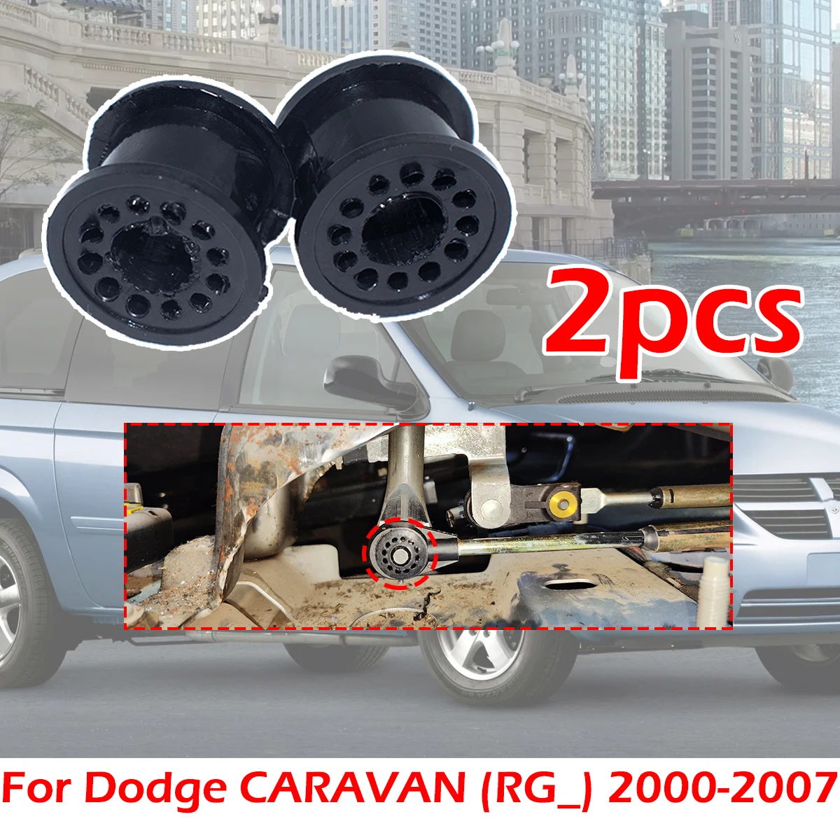 

2X Manual Transmission Gearbox Shift Lever Cable Linkage Rubber Bushing Repair Kit For Dodge CARAVAN 2000-2007 Chrysler Voyager