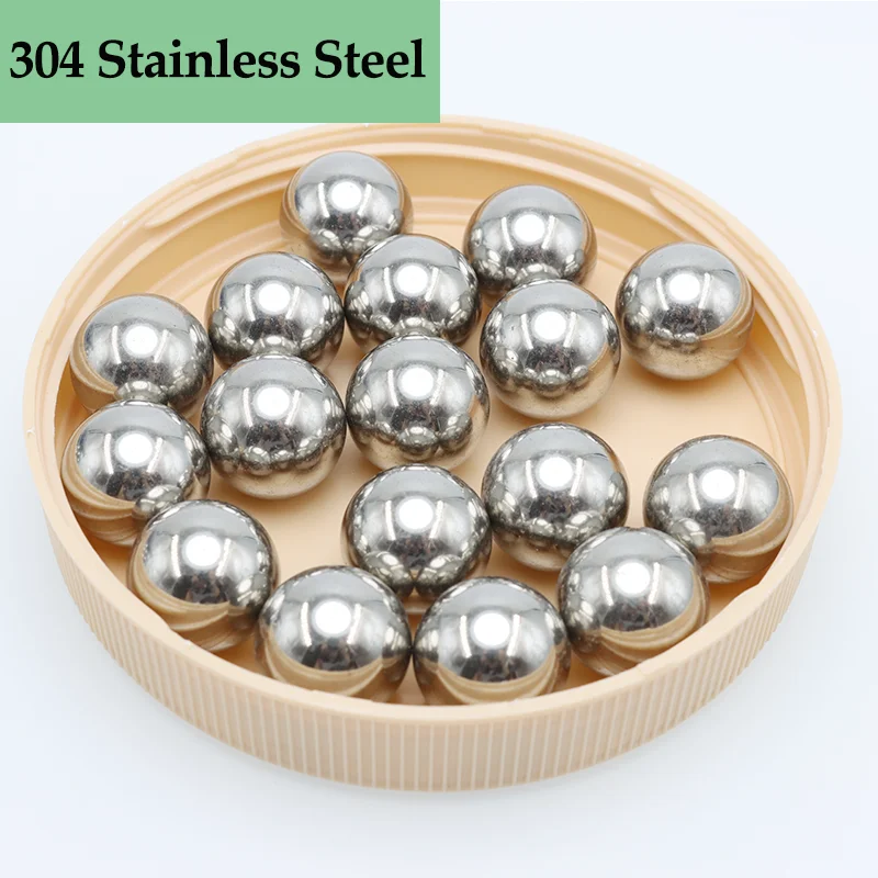 New 304 Stainless Steel Ball 2/3/4/5/6-20mm Solid Smooth Bearing Steel Solid Precision Ball Spherical Bead Skate Bicycle Bearing