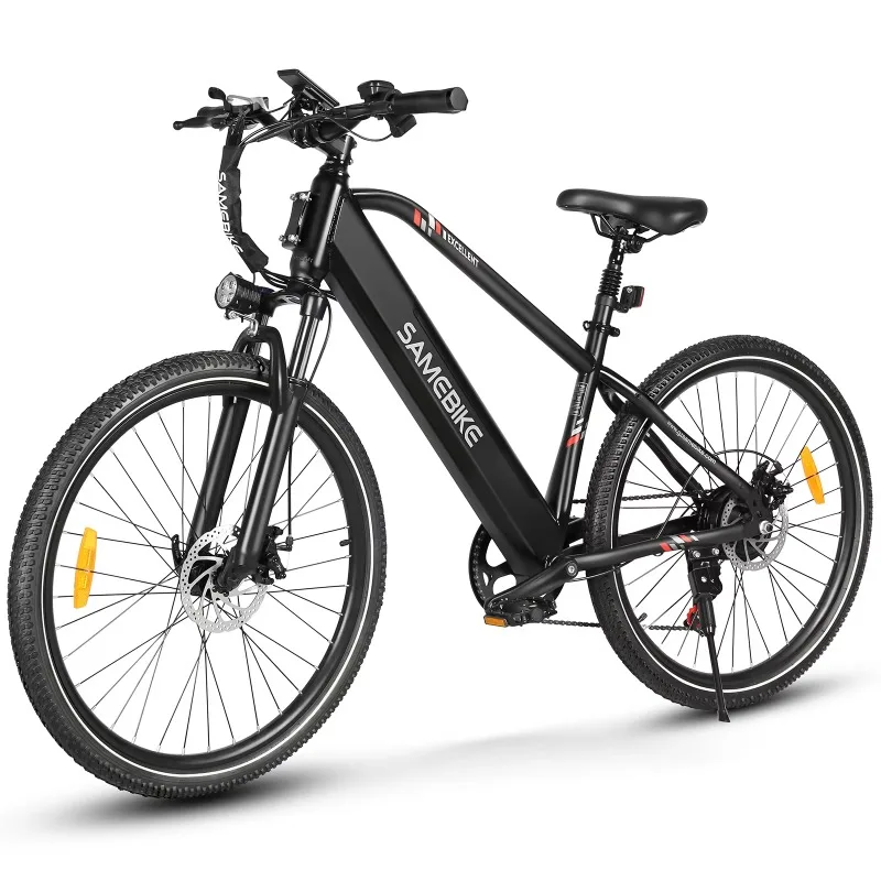 Tubo inferiore in acciaio ad alto tenore di carbonio Batteria integrata da 36 V Telaio urbano Cerchio per raggi a 7 velocità E Bike