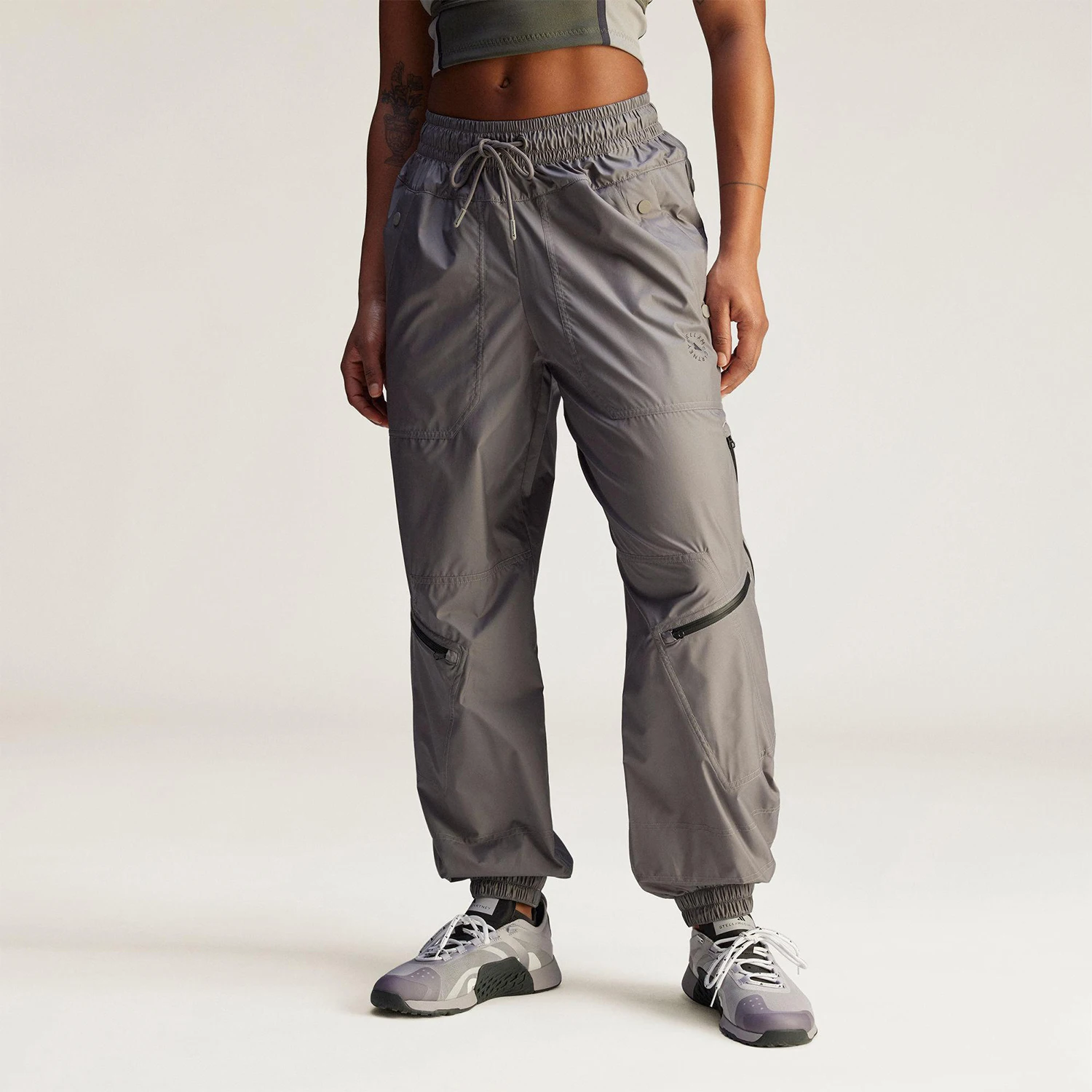 

Adidas genuine 2025 Spring Women's Sports Loose Cuffed Woven Pants JJ0093