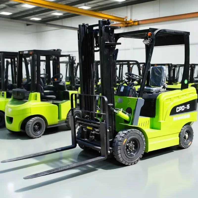 Free Shipping Electric Forklift 1 Ton 1.5 Ton 3 Ton Warehouse Handling Lift Battery Forklift 4 Wheels Montacagas For Sale