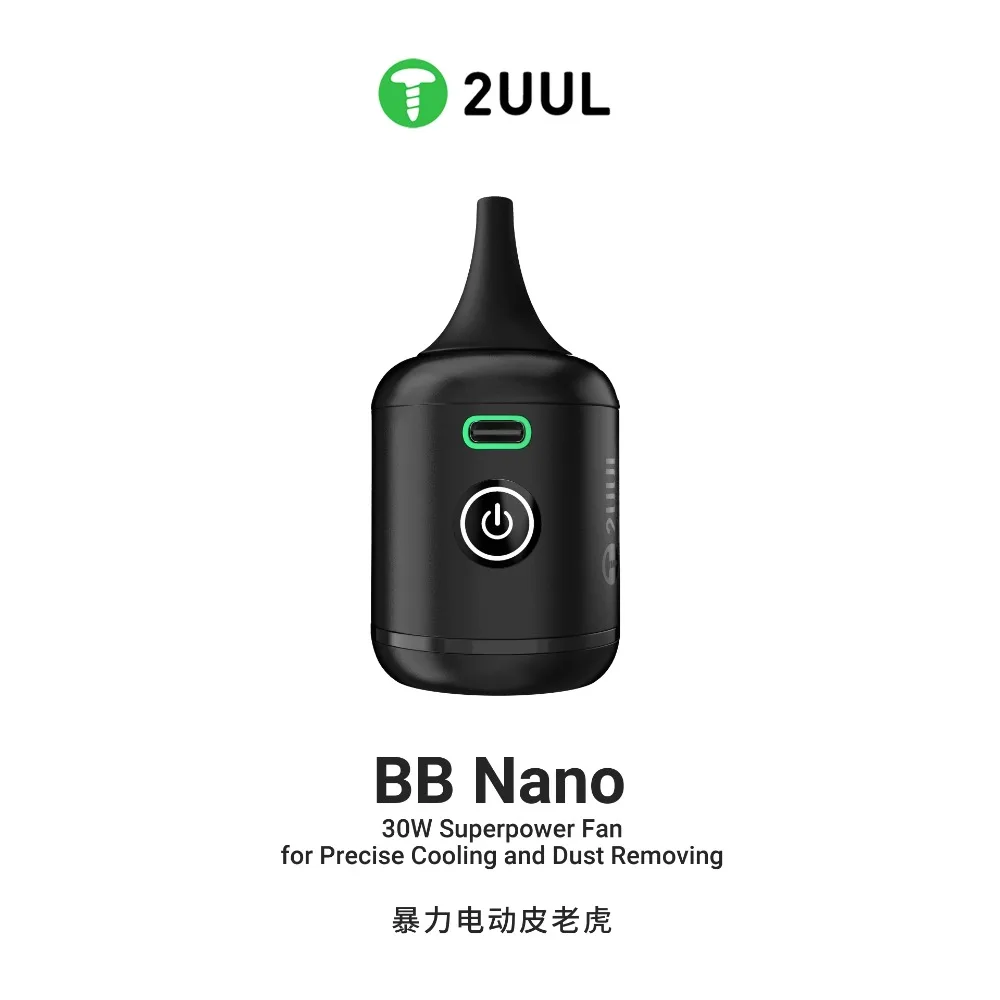 

2UUL DA90 BB Nano Violent Electric Air Blowing Rechargeable Fan Skin blowing for Rapid Cooling for Mobile Motherboard Components