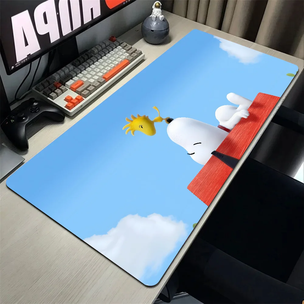 HD Anime Cute S Snoopy Mousepad Mouse Mat With Pad gaming accessories Prime Gaming XXL Keyboard Pad Stitch Padding Mat