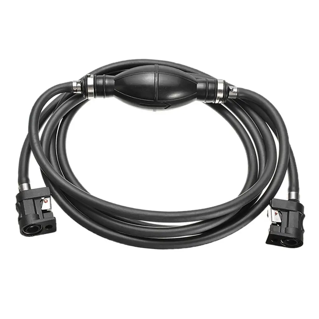 Fuel Gas Hose Line Black Flexible Fuel Line Assembly Marine Engine Transfer Pipe for Outboard Motor Fuel Tank
