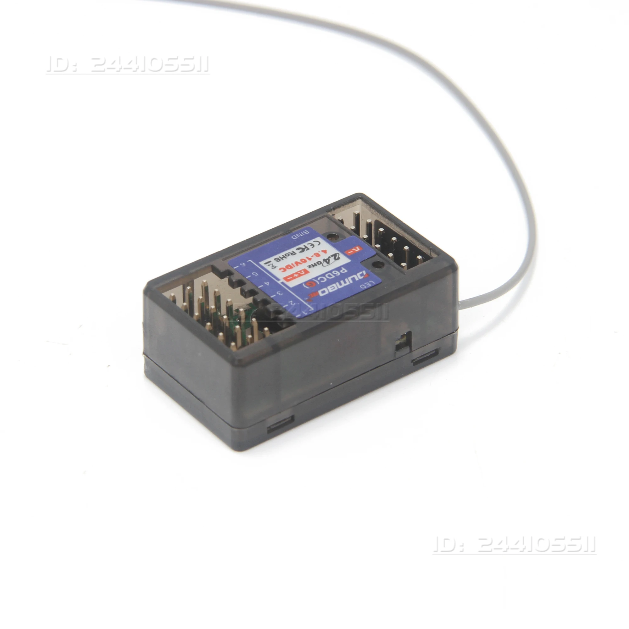 DUMBORC 6CH P6DCG 2.4G ระบบไฟรับสัญญาณไจโร 4.8-10V สำหรับ X6 DDF-350 รีโมทคอนโทรล รถบังคับ เรือ รถถัง ยานพาหนะ