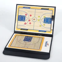 Tablero táctico de baloncesto magnético, tablero de entrenador de baloncesto táctico plegable, portapapeles magnético de entrenamiento de juegos de competición portátil