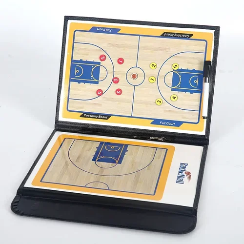Tablero táctico de baloncesto magnético, tablero de entrenador de baloncesto táctico plegable, portapapeles magnético de entrenamiento de juegos de competición portátil