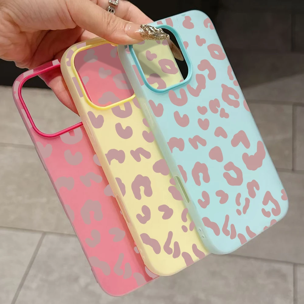 Leopard Print Phone Case For Redmi 12 13C 14C 15C 5G 13 14 For Xiaomi Redmi Note12 11 10 14 13  Pro 4G Silicone Shockproof Cover view 5