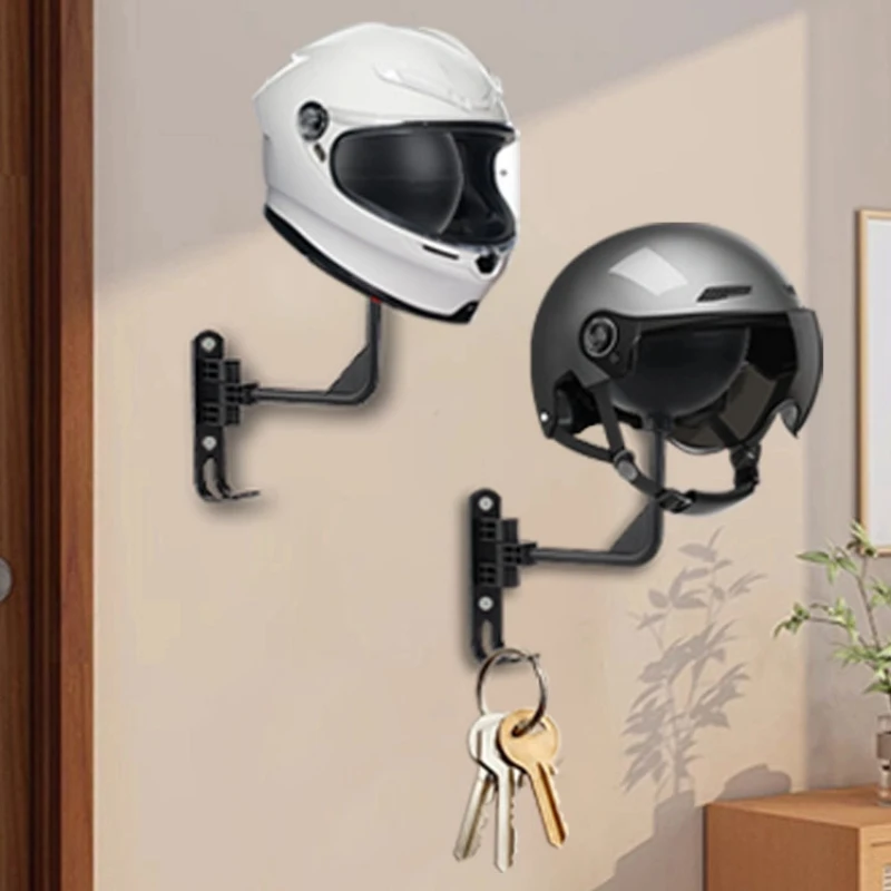 

Wall Mounted Motorcycle Helmet Hook Easy Install Helmet Claw Hook Moto Accessories Multi Unctional Helmet Mount