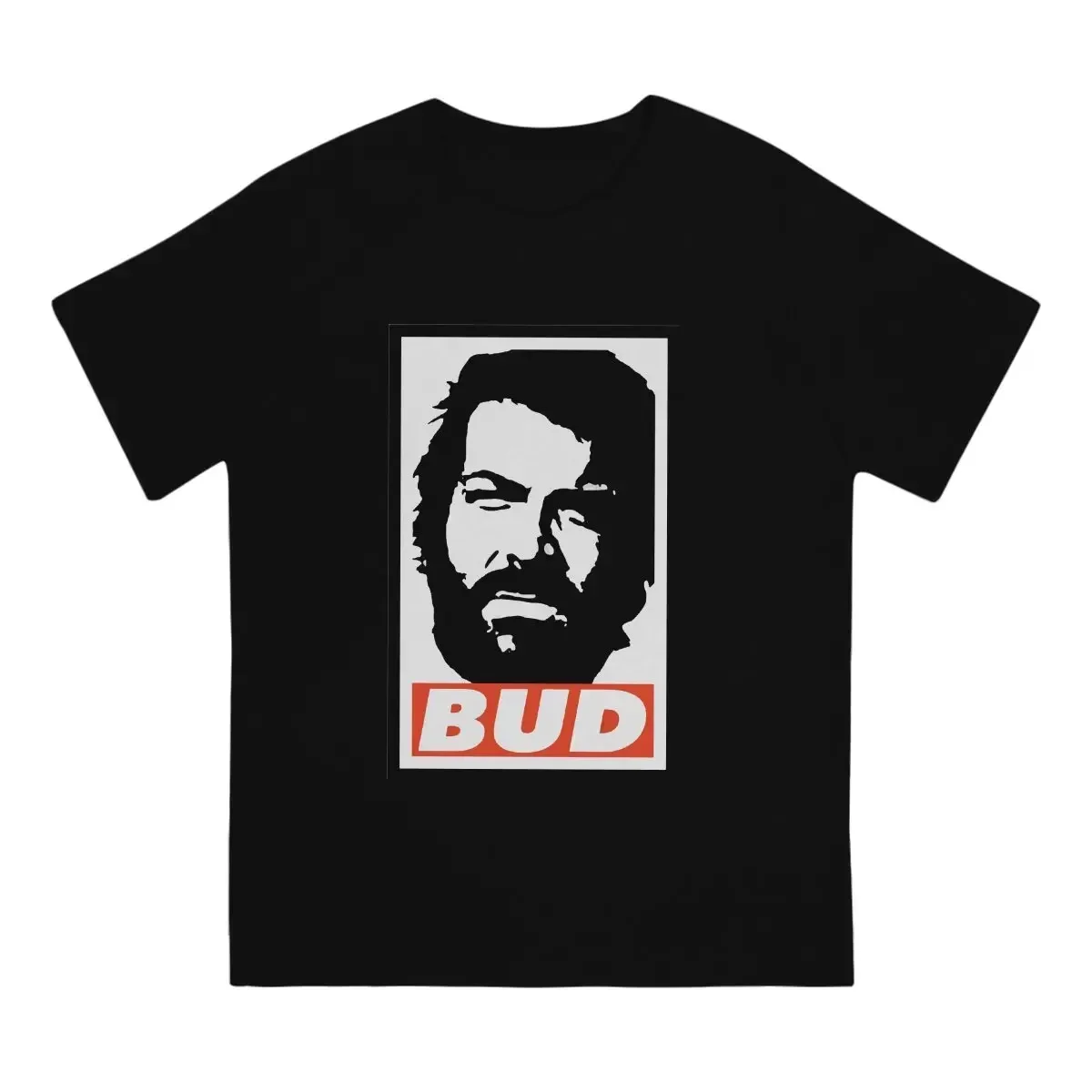 Humorous Bud T-Shirts for Men And Kids round Collar Cotton Tee Shirt Bud Spencer And Terence Hill Short Sleeve Clothing