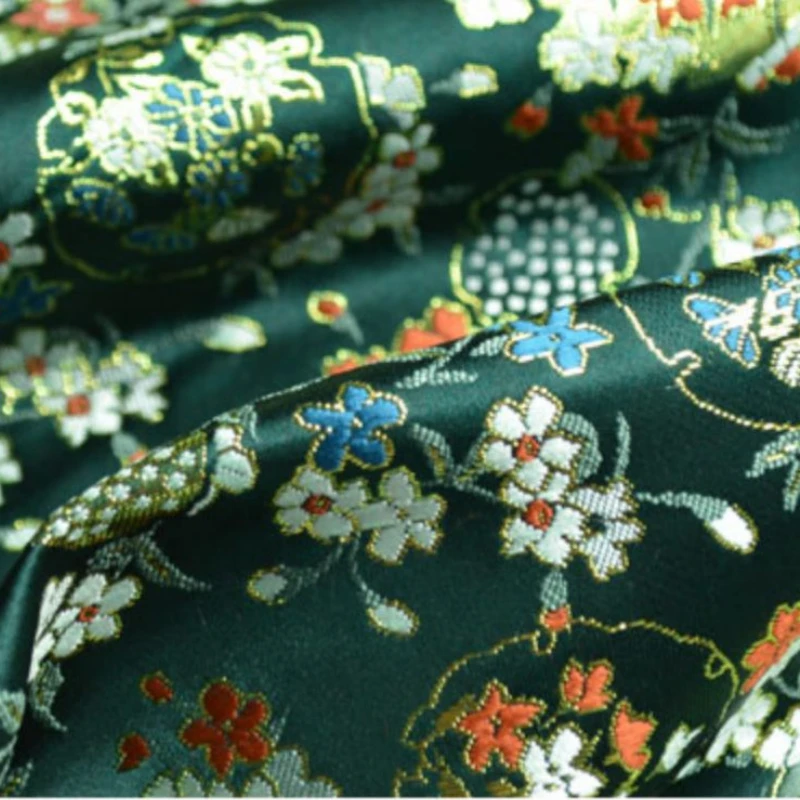 Metal Wire Jacquard Woven Brocade Fabric Embroidery for Clothing Designer Handmade Diy Sewing Material By The Meter Cloth