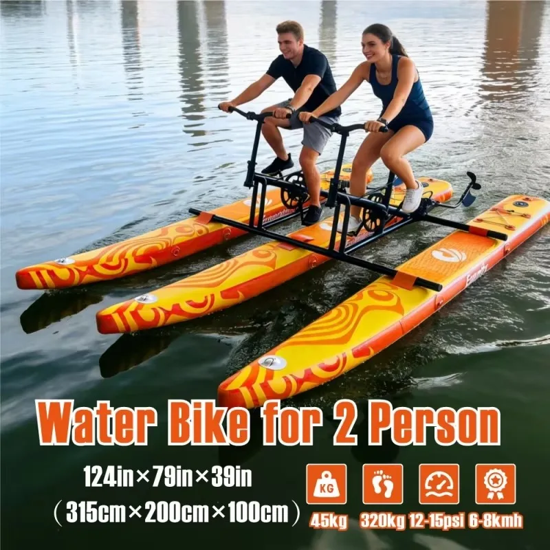 Airo 2026 Favorite New Design 2 Person Drop Stitch Water Bike with Integrated Molding Frame for Adults River Use