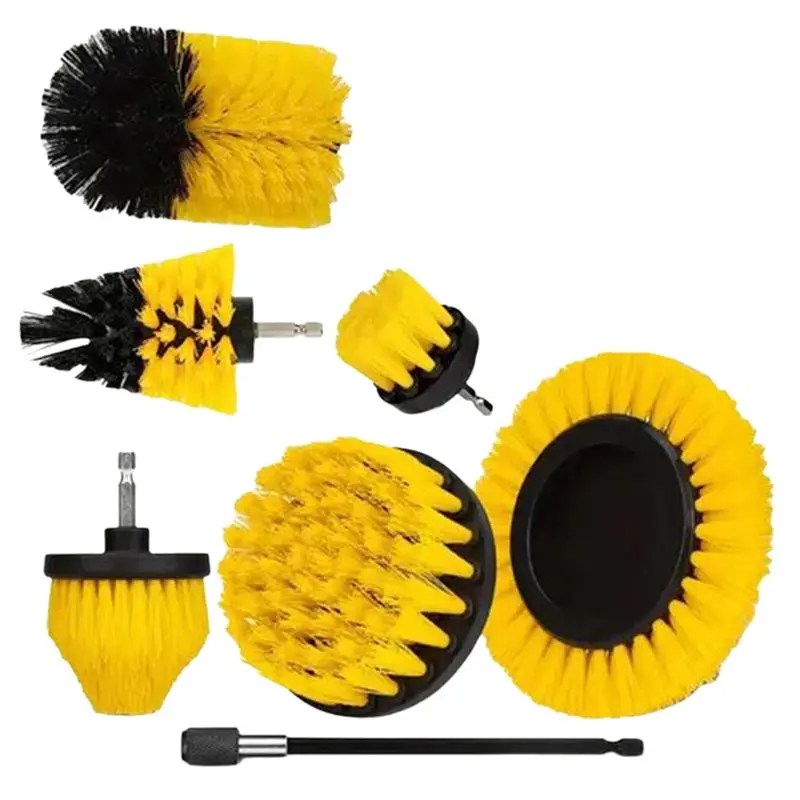 Electric Drill-Brush Kit For Carpet Bathroom Surface For Tile Tires Cleaning Tool-B61B