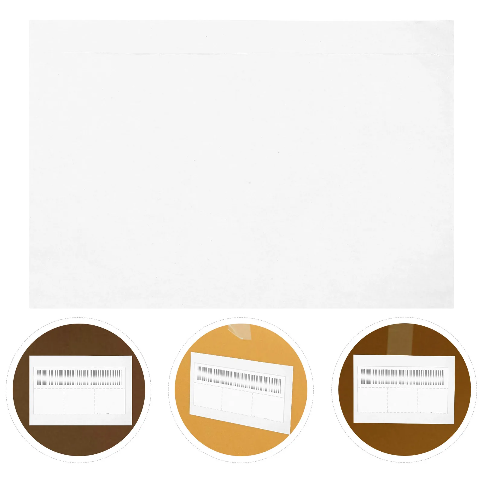 100Pcs Self-Adhesive Clear Shipping Label Sleeves Packing List Pouches Mailing Envelopes Plastic Document Holder