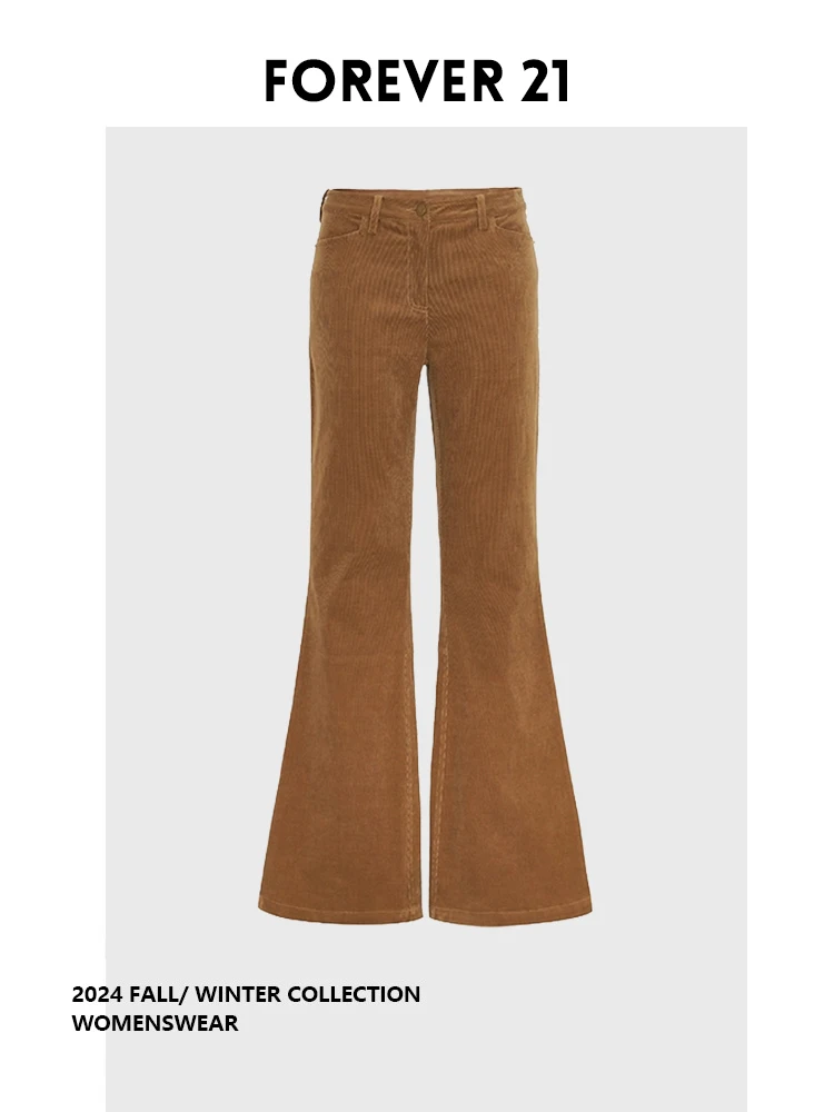 

High Waist Bell Bottom Pants Women's Retro Design Slimming Forever 21 Wide Leg Pants Fall Winter New Style Spicy Girl