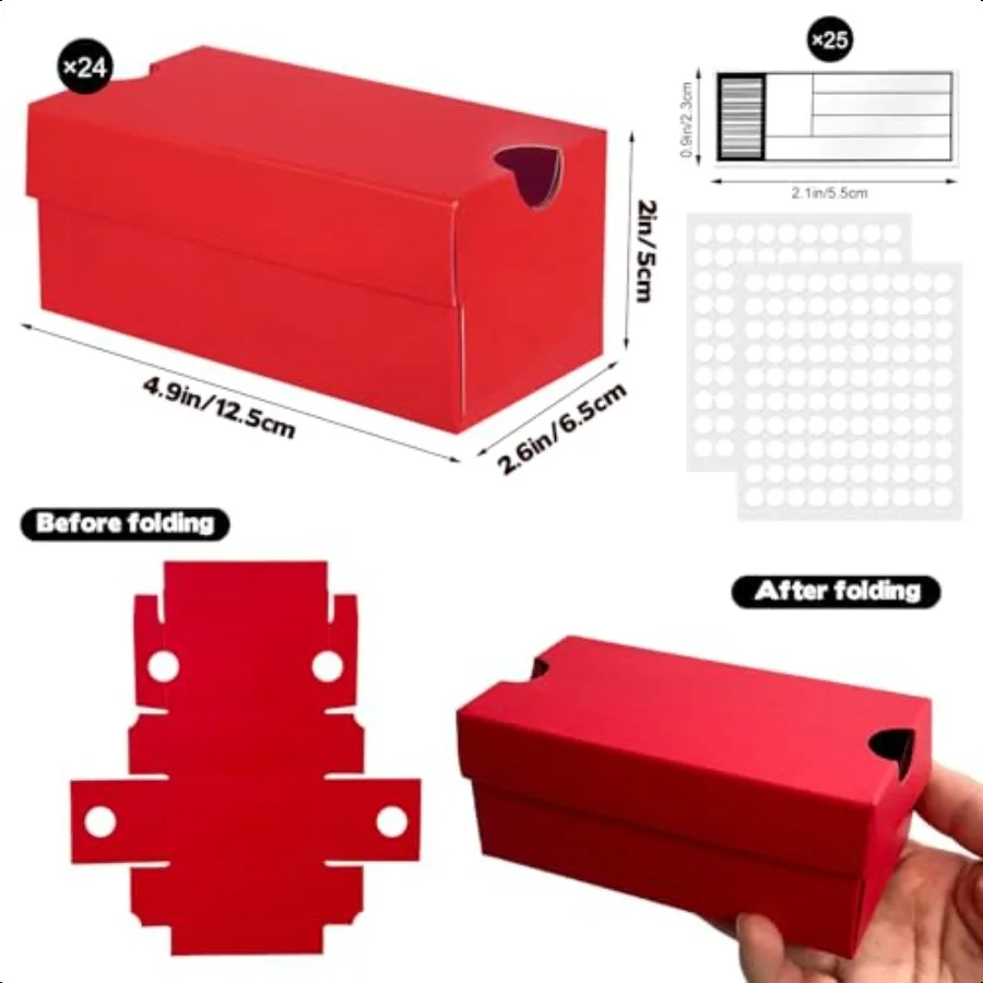 Paquete de 24 Mini cajas de zapatillas para recuerdos de fiesta, Mini cajas de regalo para zapatos de 4,7x2,5x2 pulgadas, para dulces, aperitivos, deportes, caja de regalo pequeña