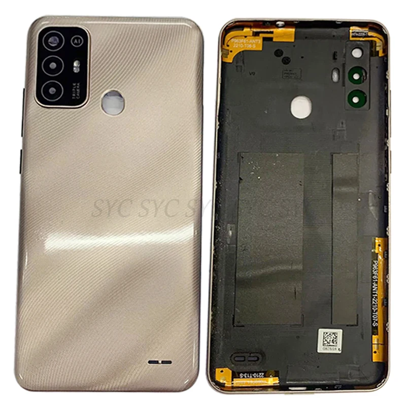 Battery Cover Rear Door Case Housing For ZTE Blade A52 Back Cover with Camera Lens Logo Repair Parts