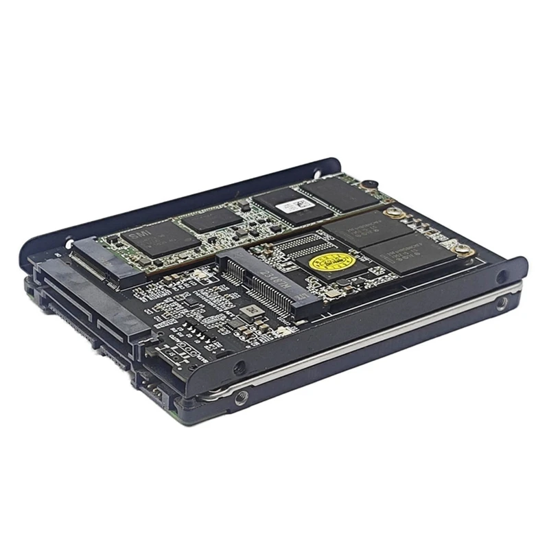 AU58-M.2 NGFF & MSATA から SATA3.0 6Gbps 2.5 インチアダプタカード SSD ケースエンクロージャソケットサポート M.2 SATA SSD MSATA SSD