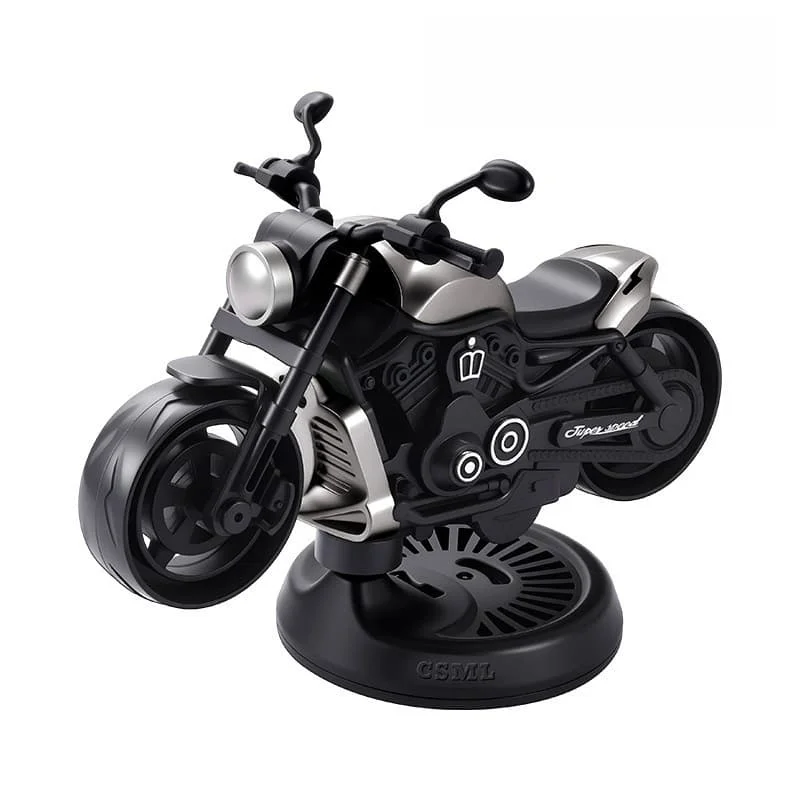 Rotating Drift Motorcycle Air Freshener Alloy Die-Cast Model Perfume Dashboard Ornament Simulated Motorbike Fragrance Gift