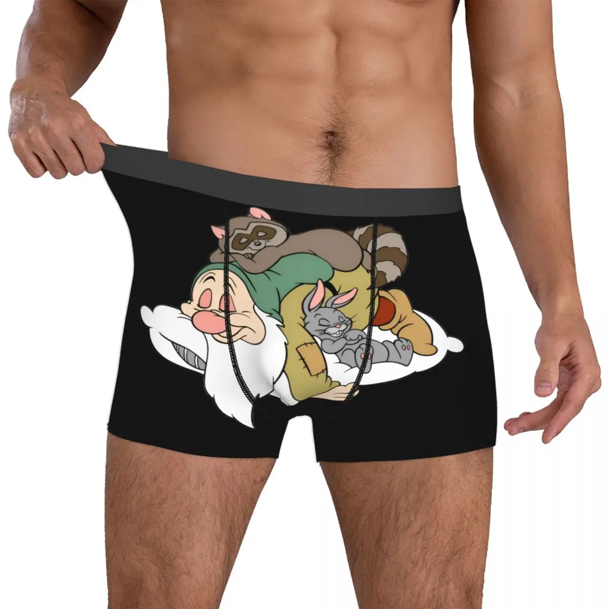 

Custom Seven Dwarfs Underwear Men Printed Sleepy Boxer Briefs Shorts Panties Soft Underpants