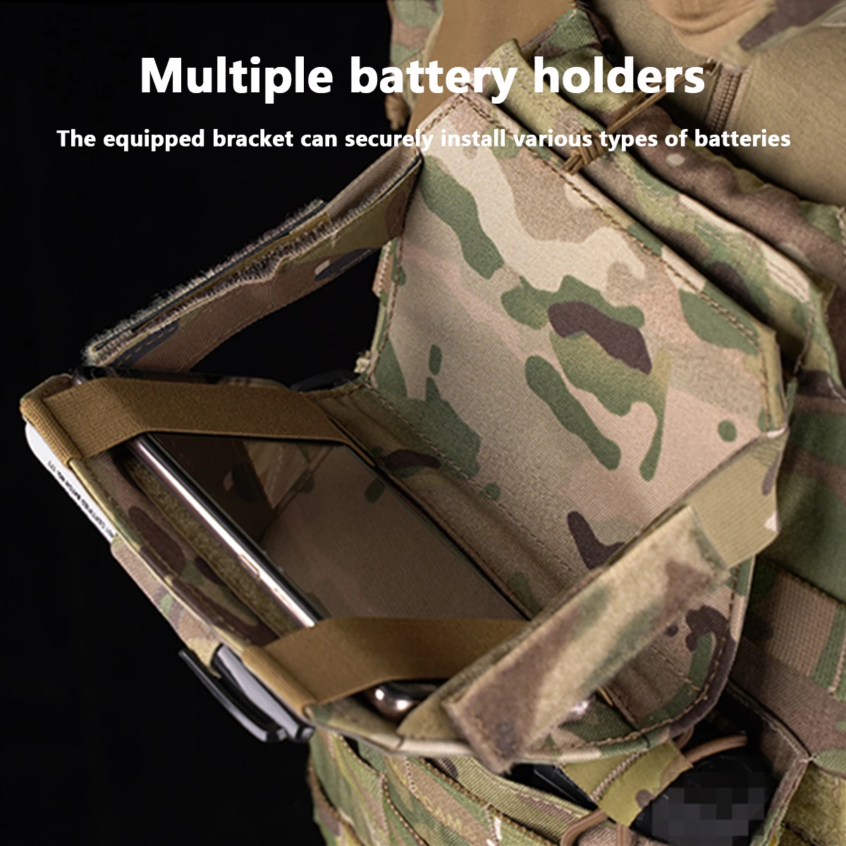 Colete tático painel frontal mapa titular saco transportadora admin telefone bolsa molle caça esporte ao ar livre saco