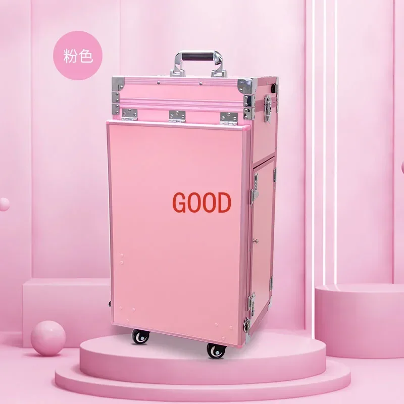 Professional Makeup Suitcase Luxury Luggage Tool Case Beauty Embroidery Trolley Case Workbench Manicure Suitcases With Wheels