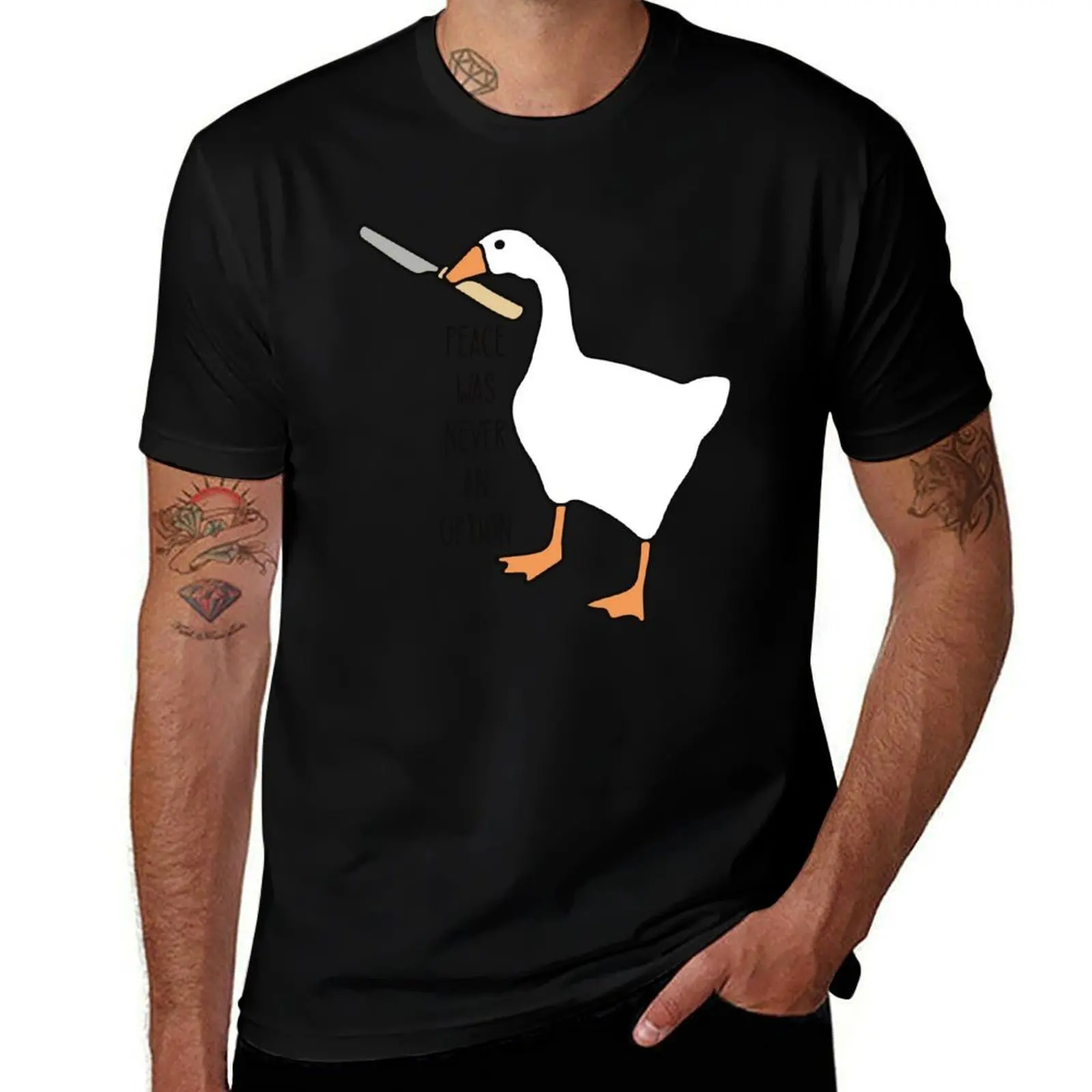 Peace was never an option - Funny untitled goose game T-Shirt Essential Solid Color T-Shirt