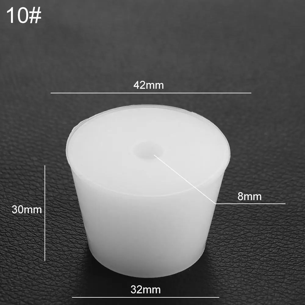 High-Temperature Resistant Water Pipe Conical Wide Mouth Bottle Test Tube Fermenter Cover Silicone Plug Bottle Stopper
