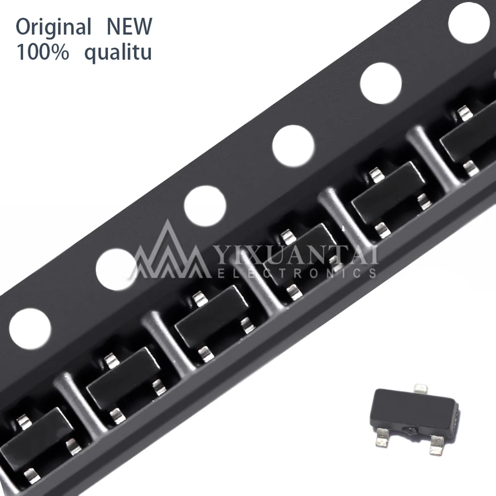 100pcs    MMBTA44 3D SOT23 A44 MMBTA44LT1G  MMBTA44L 0.2A / 400V NPN