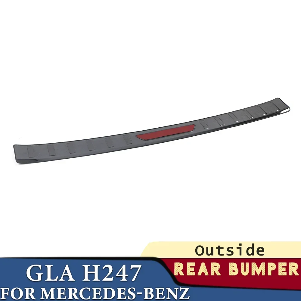 

Trunk Bumper for Mercedes-Benz GLA H247 2020 2021 2022 2023 2024 Car Accessories Rear Fender Protector Cover Sticker Decoration