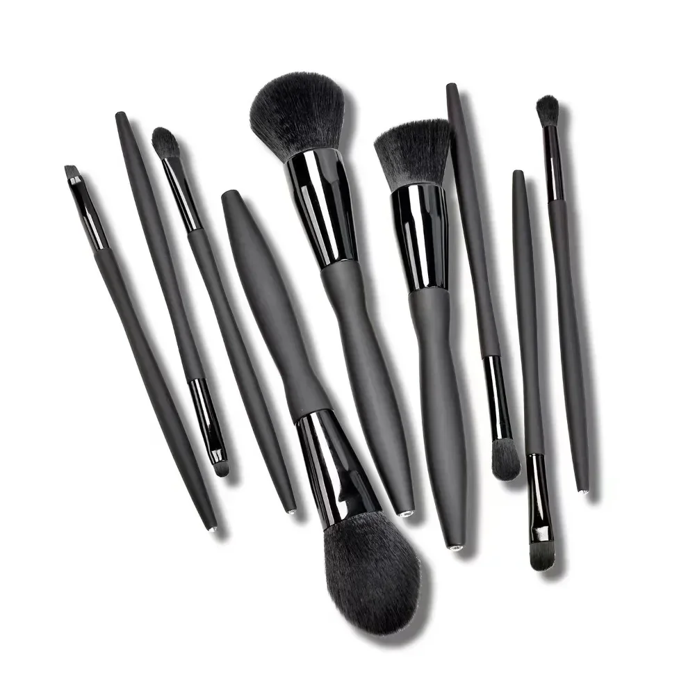 Super Soft Makeup Brushes Set para Mulheres, Loose Powder Blush, Make Up Brush, Ferramenta de Beleza, Fundação, EyeShadow, Fundação, 9Pcs