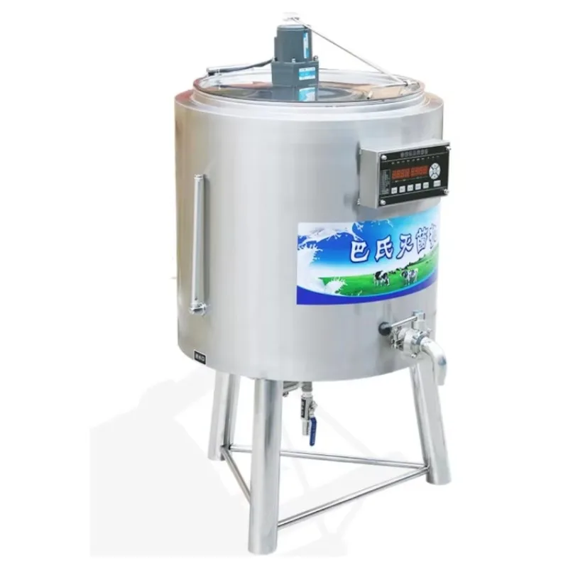 50L Stainless Steel Agitator Tank Pasturization Mixer For Milk Juice Beer Farm Industries Use Ice Cream Mixing Machine