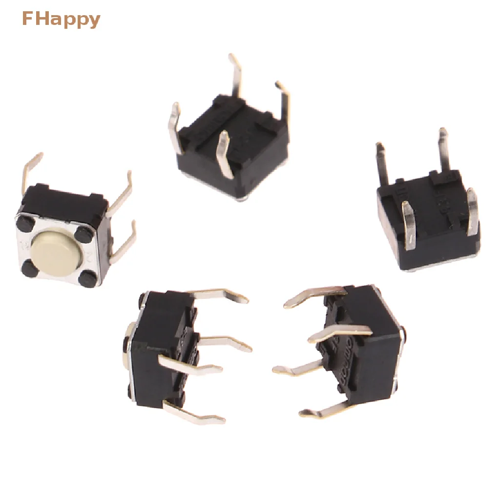 5Pcs 6*6*4.3mm Light Touch Switch Micro Switch Mouse Push Button Tactile for Logitech G300 G402 G600 G602 M210 M215 M325 M557