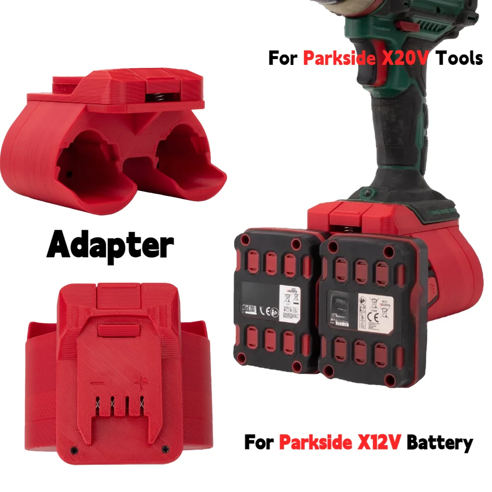 

Battery Adapter/Converter for Parkside X12V Lithium Ion Battery TO Lidl Parkside X20V TEAM Electric Drill Tools(Only Adapter)