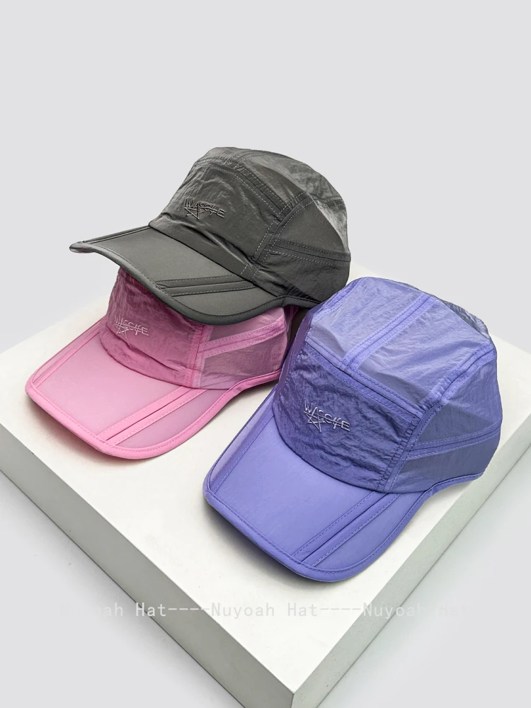 

Spring and summer new outdoor quick-drying letter embroidered baseball hat men's and women's sunshade simple personalized cap