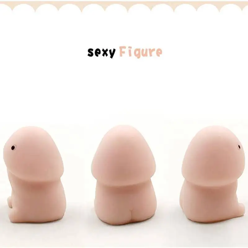 3pcs Mini Novelty Tricky Stress Mochi Toys Soft Squishies Kawaii Slow Rising Decompression Squeeze Cute Gift Stress Relief Toys