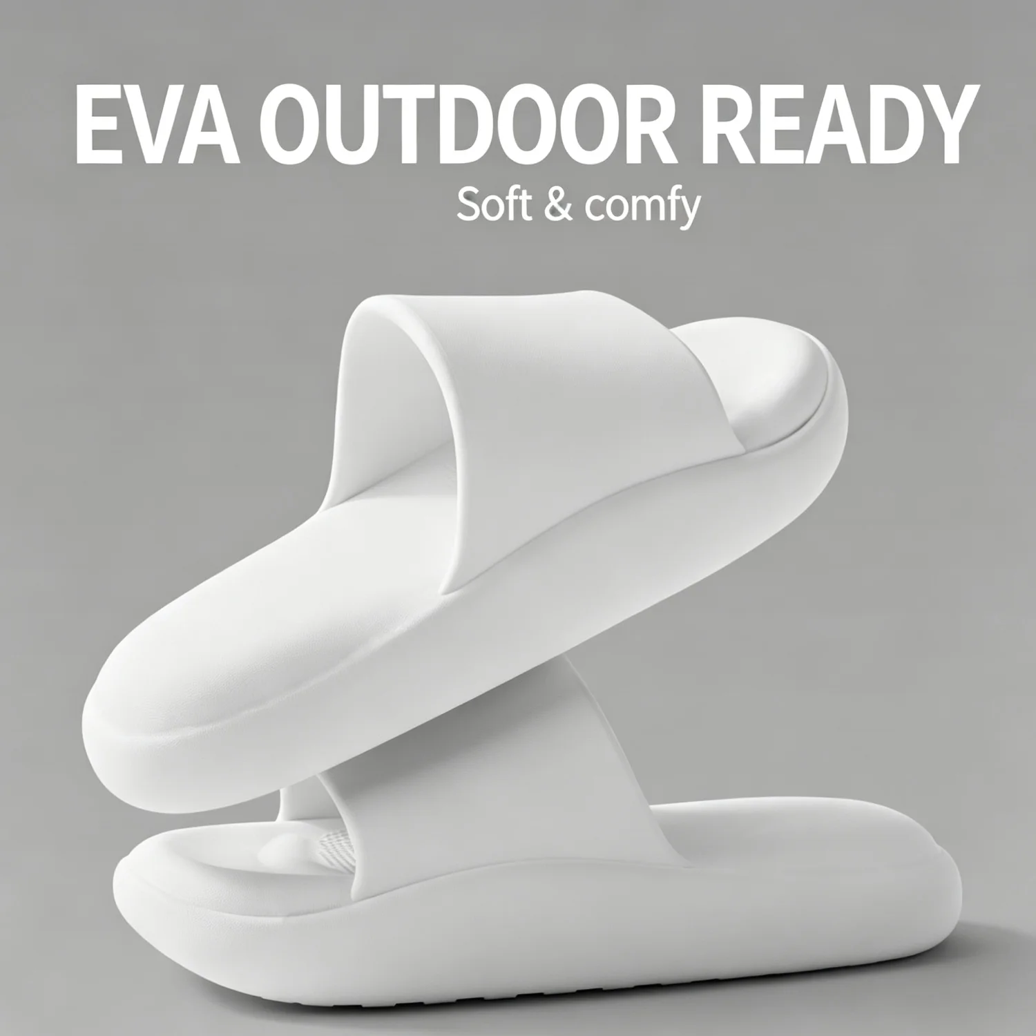 EVA-Hausschuhe für Damen und Herren, ideal für den Außenbereich, weich, bequem, mit dicker Sohle, rutschfest, für den Innenbereich, Badezimmer, als Paar. – Detail 7