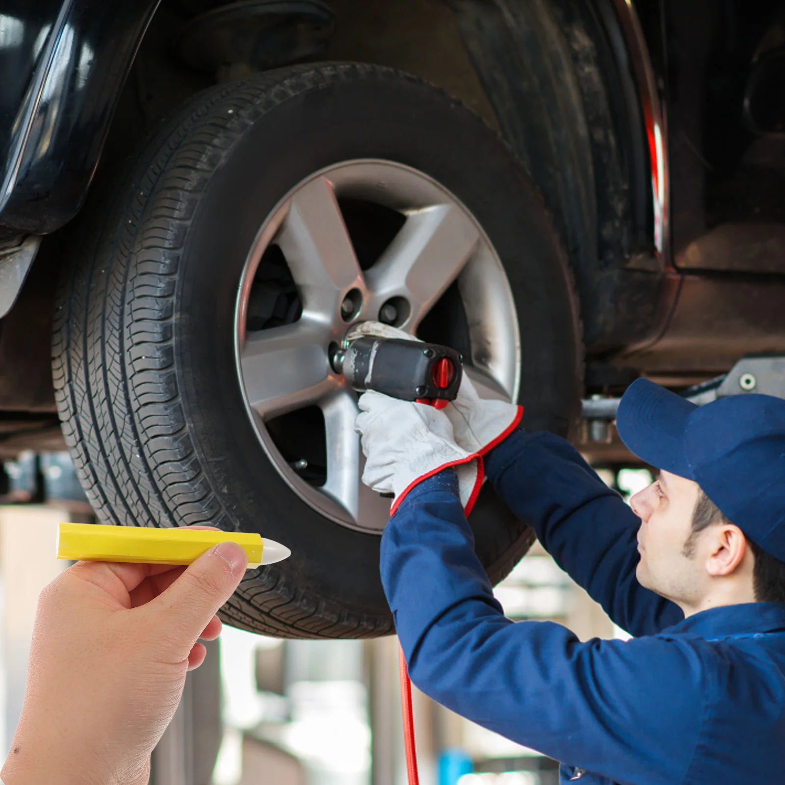 

4Pcs Tire Repair Marker Pen Waterproof Accurate Marking Crayons for Car Bike Motorcycle Tire Leak Repair Automotive Supplies