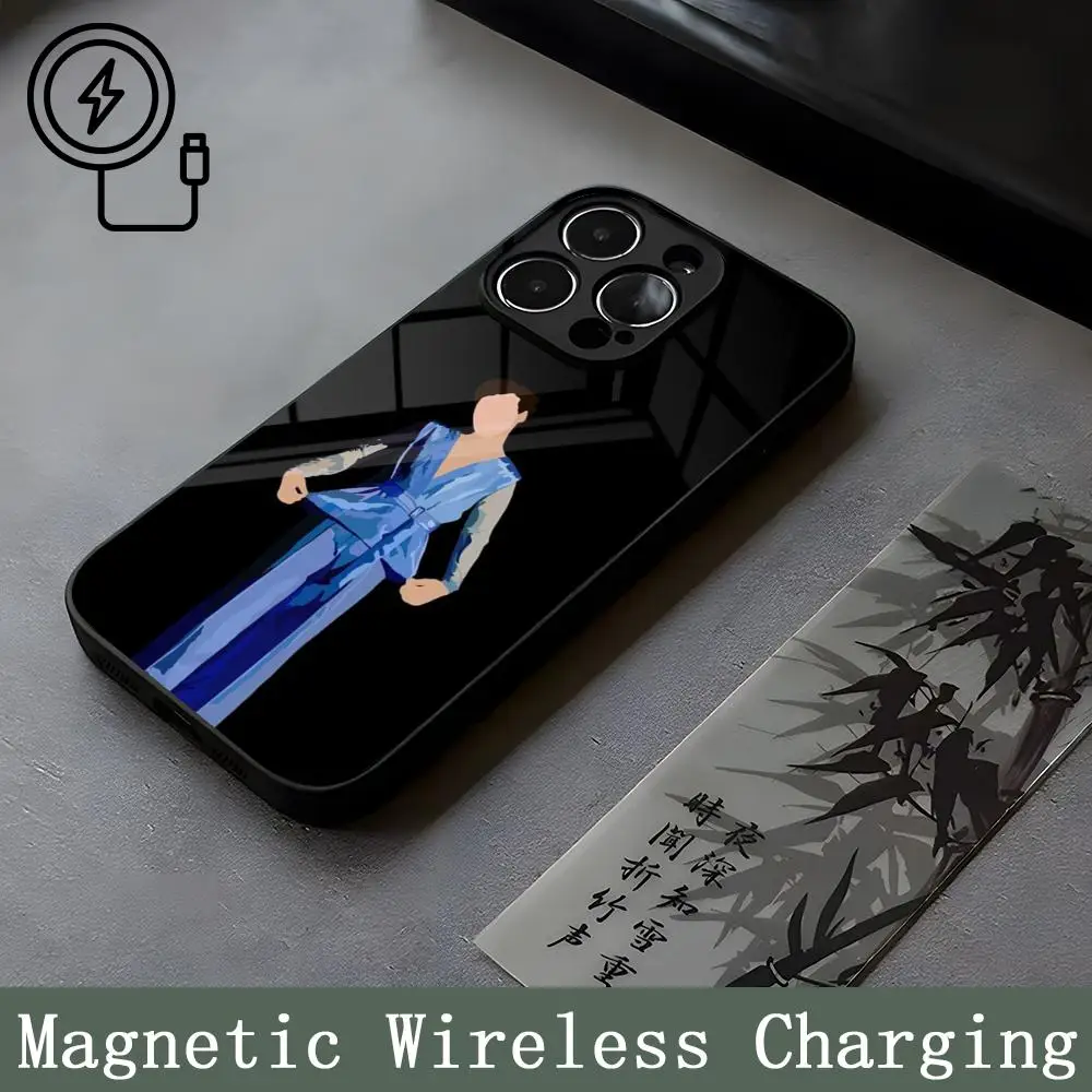 Singer H-HaRRy S-Styles Strong Magnetism Glass For iPhone 16ProMax 14 15 13 12 15 11 Pro Max Plus Mini Coque